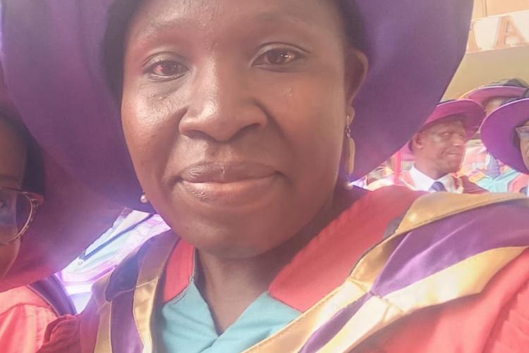 DR. NILLIAN MUKUNGU CONFERRED WITH DOCTOR OF PHILOSOPHY DEGREE